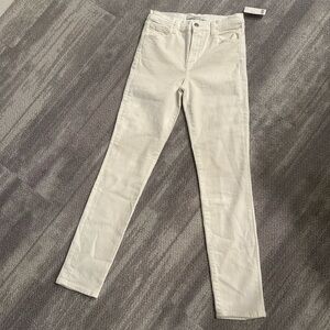 BNWT J Brand High Rise Cigarette White Jeans